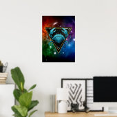 Kanker Zodiaque Cadeau Astrologie Poster (Thuiskantoor)