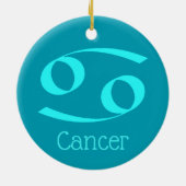Kanker Zonneteken Dierlijk Symbool Keramisch Ornament (Achterkant)