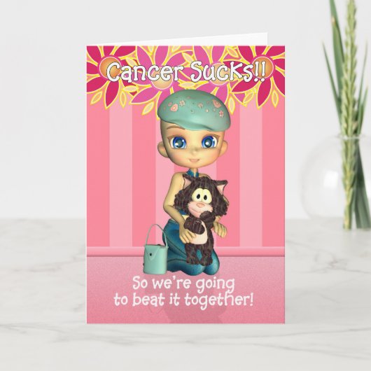 Kanker zuigt aanmoediging Kaart (Voorkant)