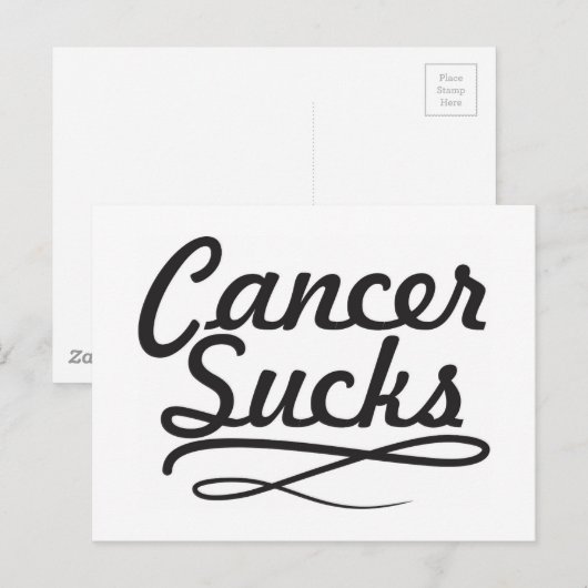 Kanker zuigt briefkaart (Voorkant / Achterkant)