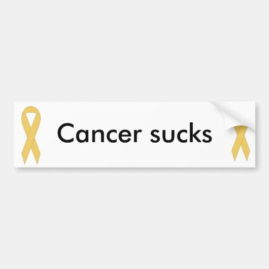 Kanker zuigt bumpersticker (Voorkant)