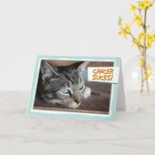 Kanker zuigt, Droevige Kat Kaart (Gele Bloem)