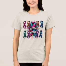 Kanker zuigt in alle kleuren Tri-Blend shirt