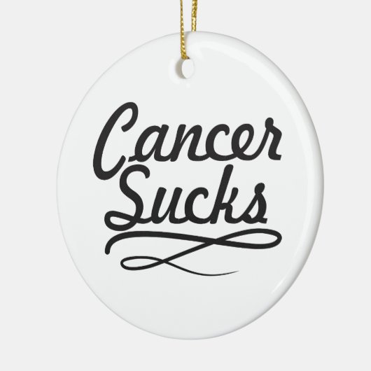 Kanker zuigt keramisch ornament (Links)