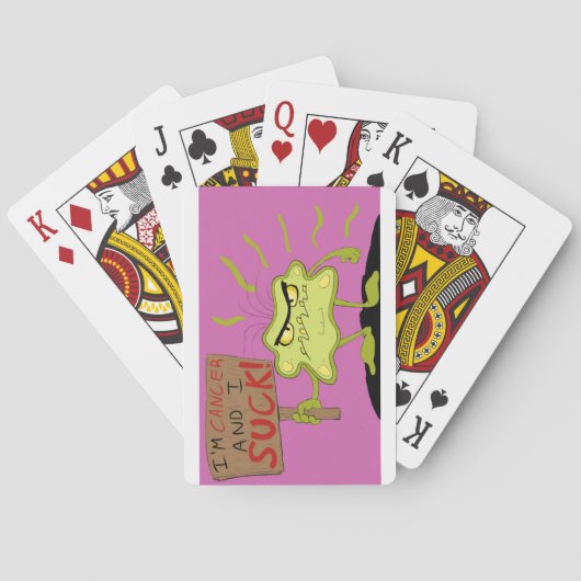 Kanker zuigt speelkaarten (Achterkant)