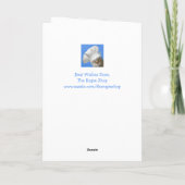 Kankeraanmoediging Funny Chicken Kaart (Achterkant)