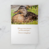 Kankeraanmoediging Mallard Duck Kaart (Binnen)