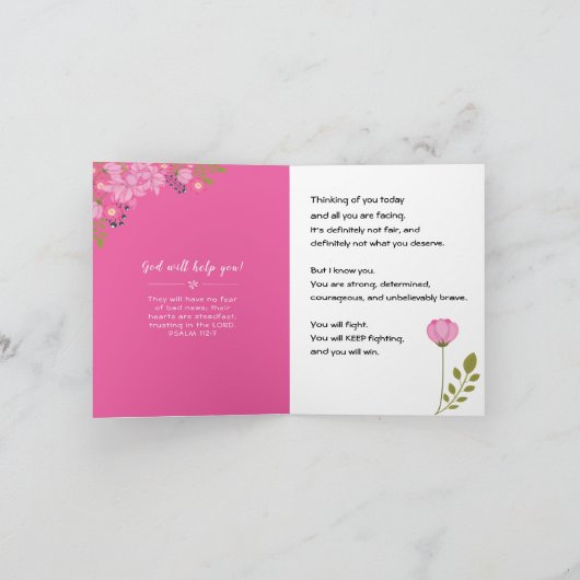 Kankeraanmoediging, voor Hare, Bravest Woman Kaart (Binnen)