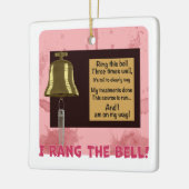 Kankerbehandeling eindigde Bell, ik belde Keramisch Ornament (Links)