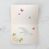 Kankerbehandelingen krijgen goede wensen, bloemen kaart (Binnen)