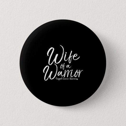 Kankerbesef cadeau voor man vrouw van ronde button 5,7 cm (Voorkant)