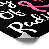 Kankerbestralingstherapie laatste dag van bestrali poster (Hoek)