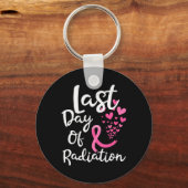 Kankerbestralingstherapie laatste dag van bestrali sleutelhanger (Voorkant)