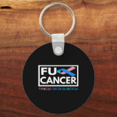 Kankerbestrijdende kanker lint 22 sleutelhanger (Voorkant)