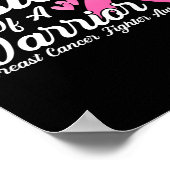 Kankerbestrijder Bewustzijn zus van een krijger Poster (Hoek)