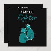 Kankerbestrijder, blauwgroen kaart (Voorkant / Achterkant)