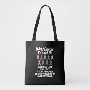 Kankerbestrijder kankerbewustzijn: wat kanker tote bag