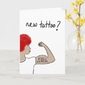 Kankerbestrijder Tattoo Kaart (Gele Bloem)