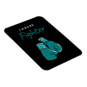 kankerbestrijder, turquoise magneet (Rechterzijde)