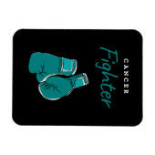 kankerbestrijder, turquoise magneet (Horizontaal)