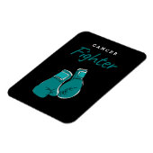 kankerbestrijder, turquoise magneet (Linkerzijde)