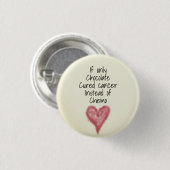 Kankerbestrijding Aanmoediging Ronde Button 3,2 Cm (Voorkant /achterkant)