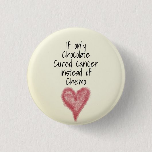 Kankerbestrijding Aanmoediging Ronde Button 3,2 Cm (Voorkant)
