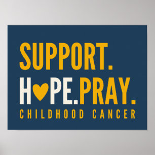 Kankerbestrijding bij kinderen Hope Poster Prints 