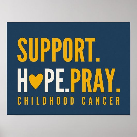 Kankerbestrijding bij kinderen Hope Poster Prints  (Voorkant)