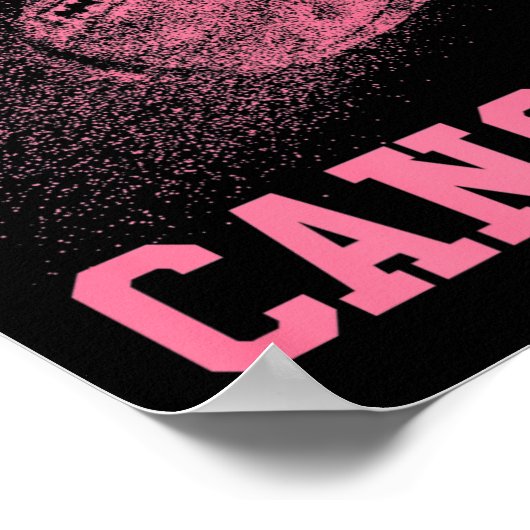 Kankerbestrijding Football - Borstkanker Poster (Hoek)