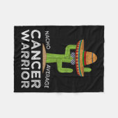 Kankerbestrijding Funny Cancer Fighter Warri Fleece Deken (Voorkant (Horizontaal))