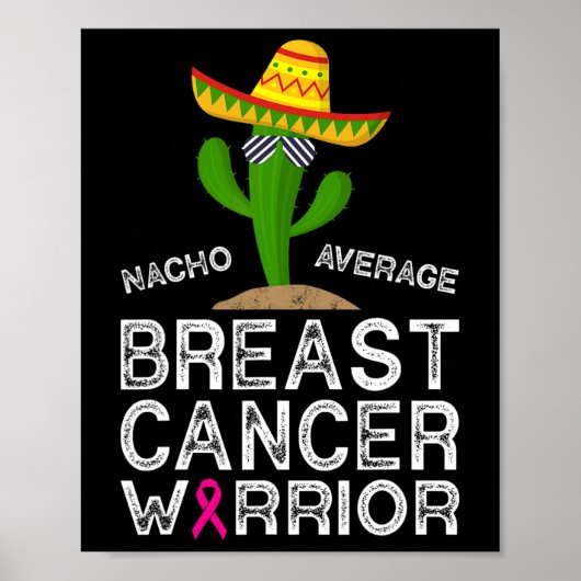 Kankerbestrijding Funny Cancer Fighter Warri Poster (Voorkant)