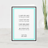 Kankerbestrijding Kaart (Voorkant)