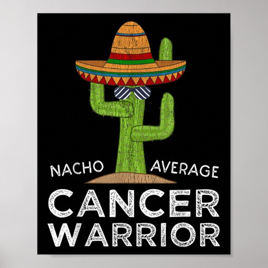 Kankerbestrijding Ondersteuning _ Funny Cancer Fig Poster (Voorkant)
