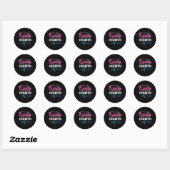 Kankerbestrijding Ribbon 3 Ronde Sticker (Vel)