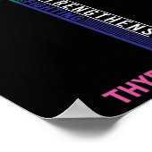 Kankerbestrijding Ribbon 7 Poster (Hoek)