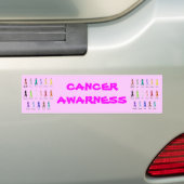 KANKERBEWUSTMAKING BUMPERSTICKER (Op auto)