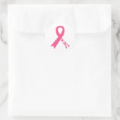 Kankerbewustmakingslint Ronde Sticker (Tas)