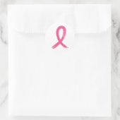 Kankerbewustmakingslint Ronde Sticker (Tas)