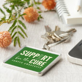 Kankerbewustwording Ondersteuning voor de Cure Sle Sleutelhanger (Zijkant)