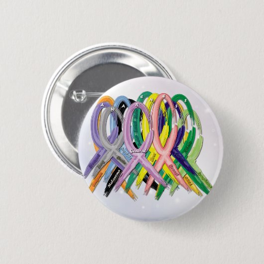 Kankerbewustwording Ronde Button 5,7 Cm (Voorkant /achterkant)