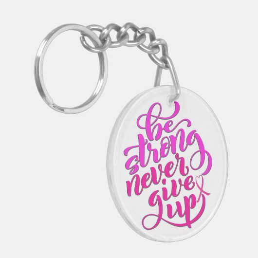 Kankerbewustwording Sterkte Sleutelhanger (Voorkant Links)