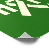 kankerbewustzijn Aangepaste naam Poster Prints Sig (Hoek)