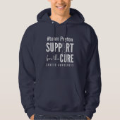 kankerbewustzijn aangepaste naam Pullover Hoodie (Voorkant)