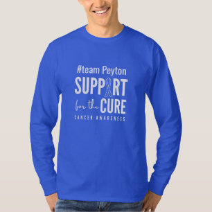 kankerbewustzijn aangepaste naam T-shirt met lange