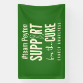 kankerbewustzijn aangepaste #team naam Banner Sign (Verticaal)