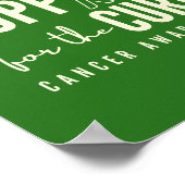 Kankerbewustzijn Aangepaste #team naam Poster Prin (Hoek)