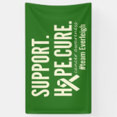 kankerbewustzijn Aangepaste #teamnaam Banner Sign (Verticaal)