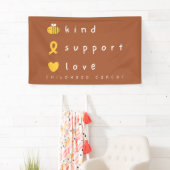 Kankerbewustzijn bij kinderen Banner Sign (Insitu)