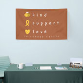 Kankerbewustzijn bij kinderen Banner Sign (Beurs)